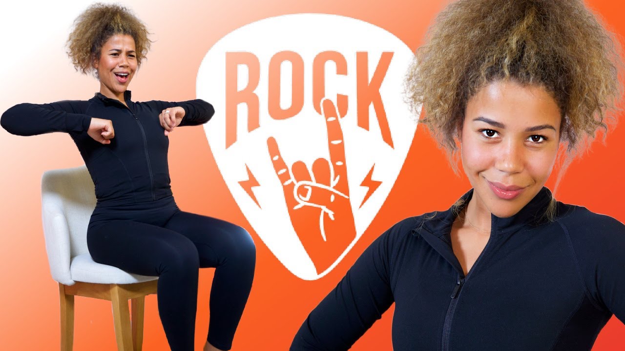 Classic Rock Sitting Dance Workout [Full Body Chair Exercises]