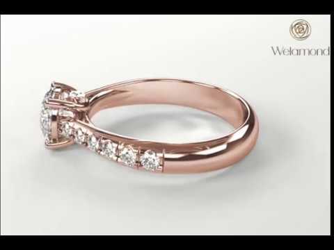 Classical Engagement Ring R CL 0002 BR 100 360° rose gold