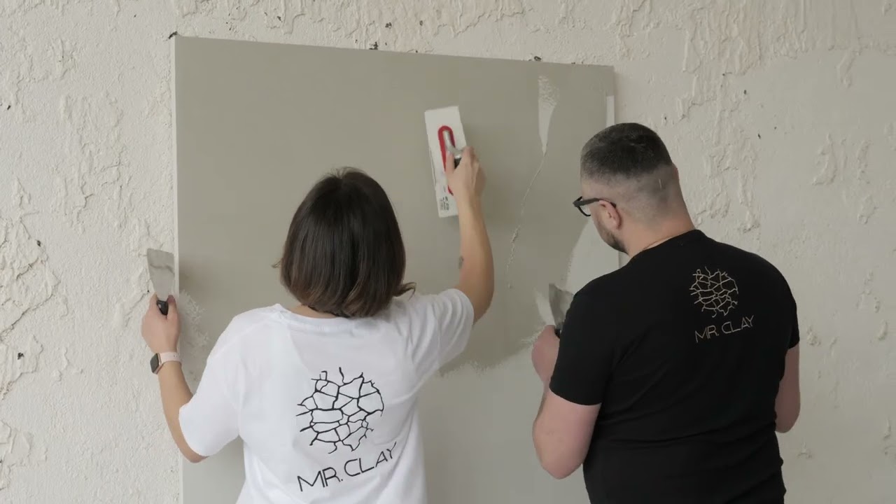 Clay plaster application - Mr. Clay