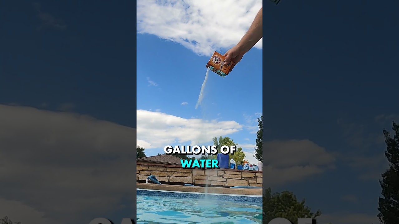 Clean a POOL with Baking Soda, Vinegar, and...VITAMIN C? 🍊
