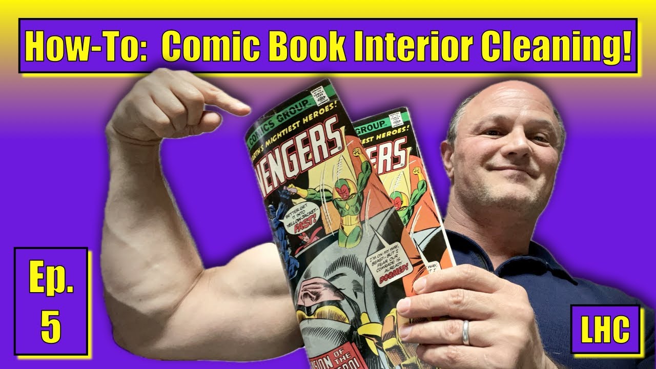 Cleaning the INTERIOR of Comic Books!