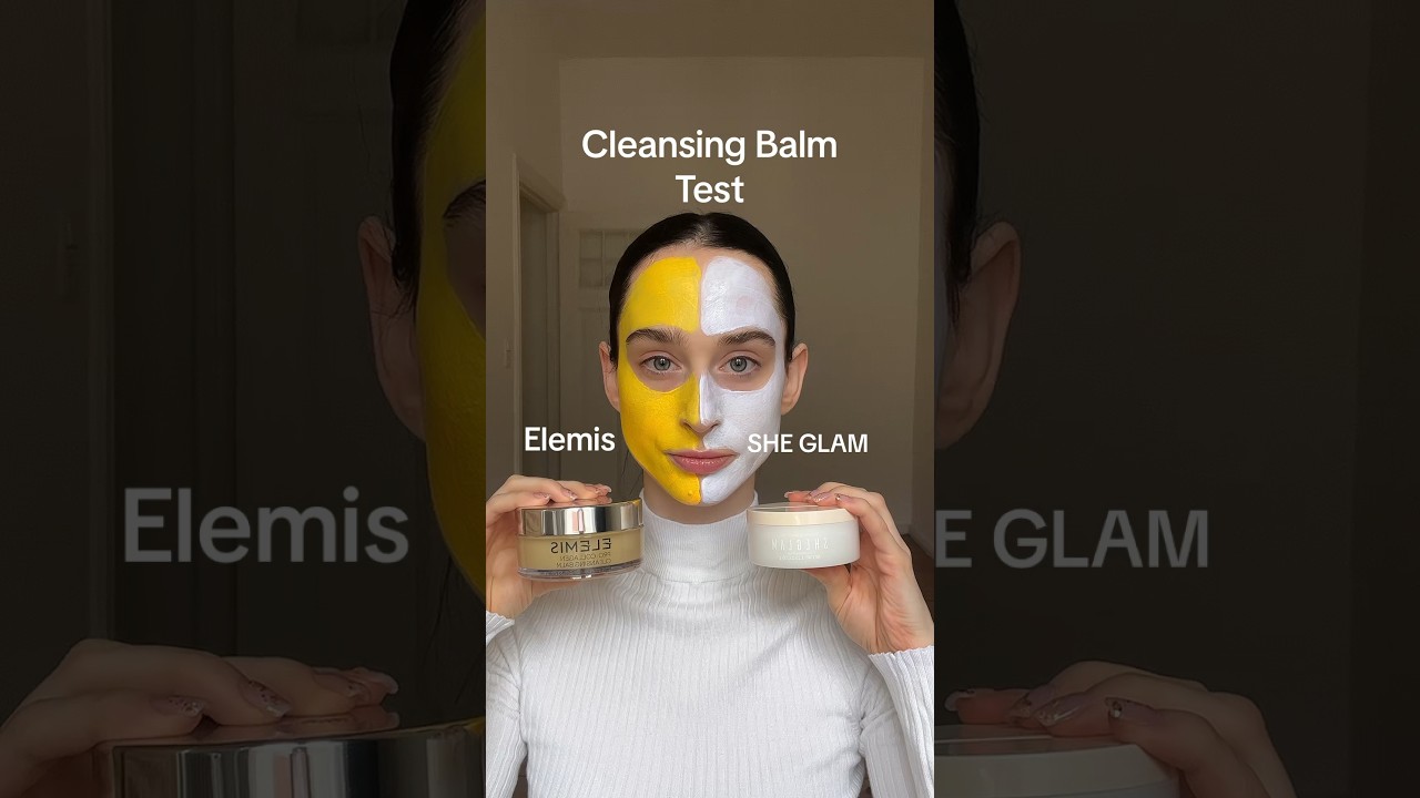 Cleansing Balm Test ✨✨✨ Elemis vs. Sheglam What do you think? #shorts #makeupremover #skincare