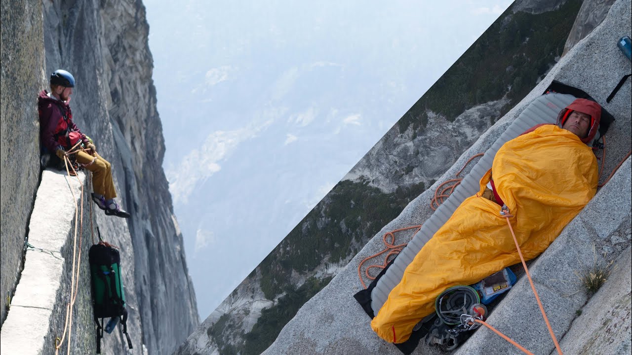 Climbing the face of Half Dome