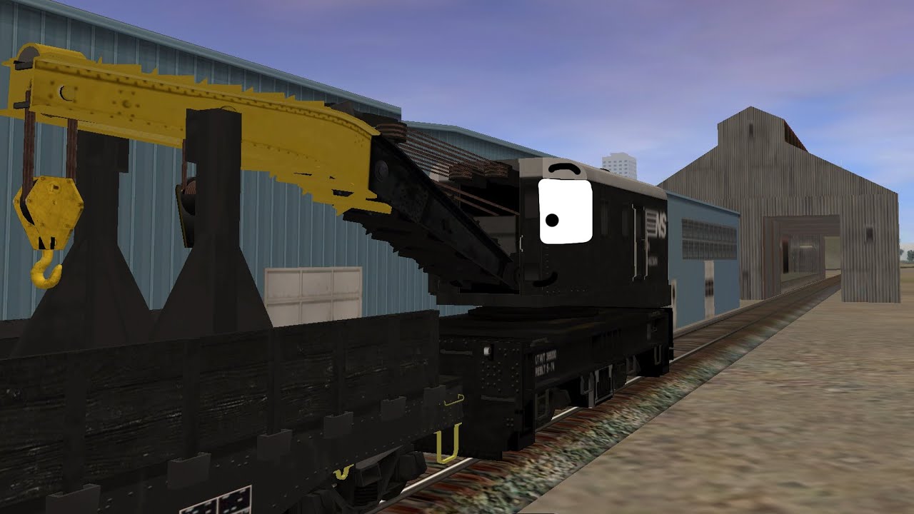 Clinchfield highland valley railroad shorts a new crane on the team