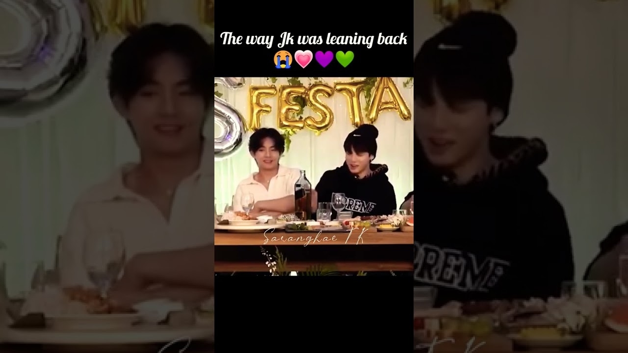Clingy boyfie's..the way jk leaned back😭😍❣️#taekook