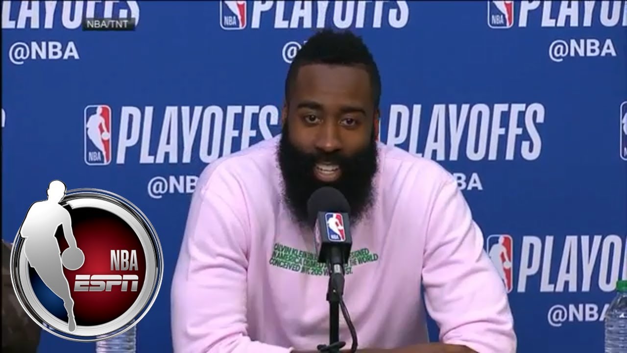 Clint Capela, James Harden and Chris Paul Rockets-Jazz Game 4 postgame news conference | NBA on ESPN