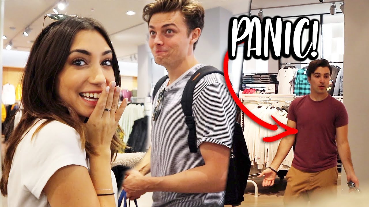 CLOTHING STORE PRANK!! I stole his clothes!!!