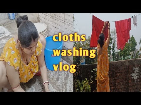 cloths washing vlog