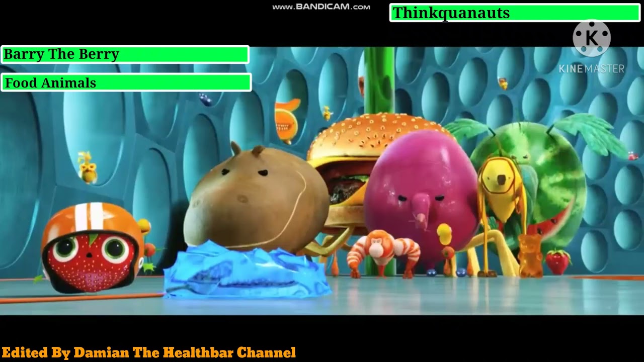 Cloudy With A Chance Of Meatballs 2 (2013) Final Battle with healthbars 1/2