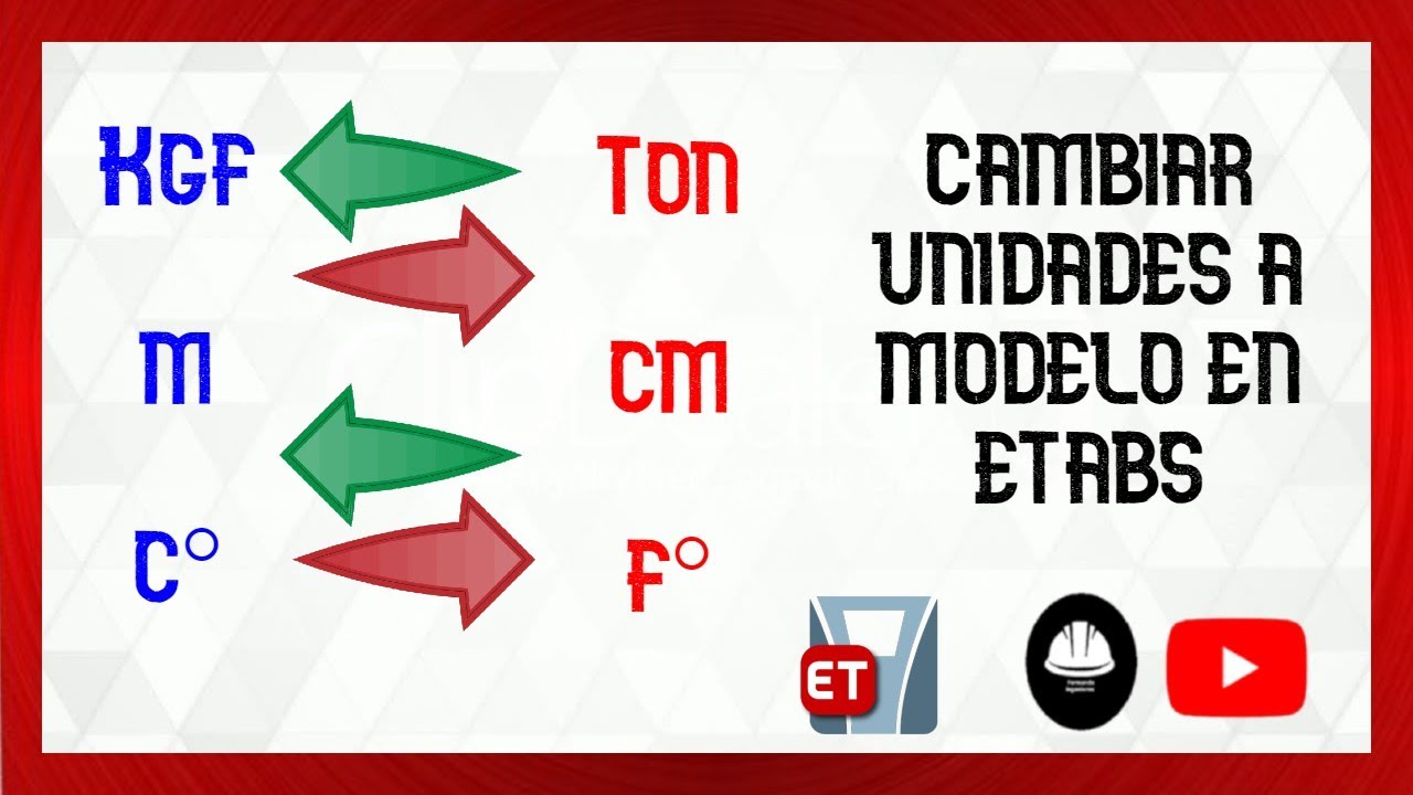 🔴¿Cómo cambiar UNIDADES en ETABS?🔥