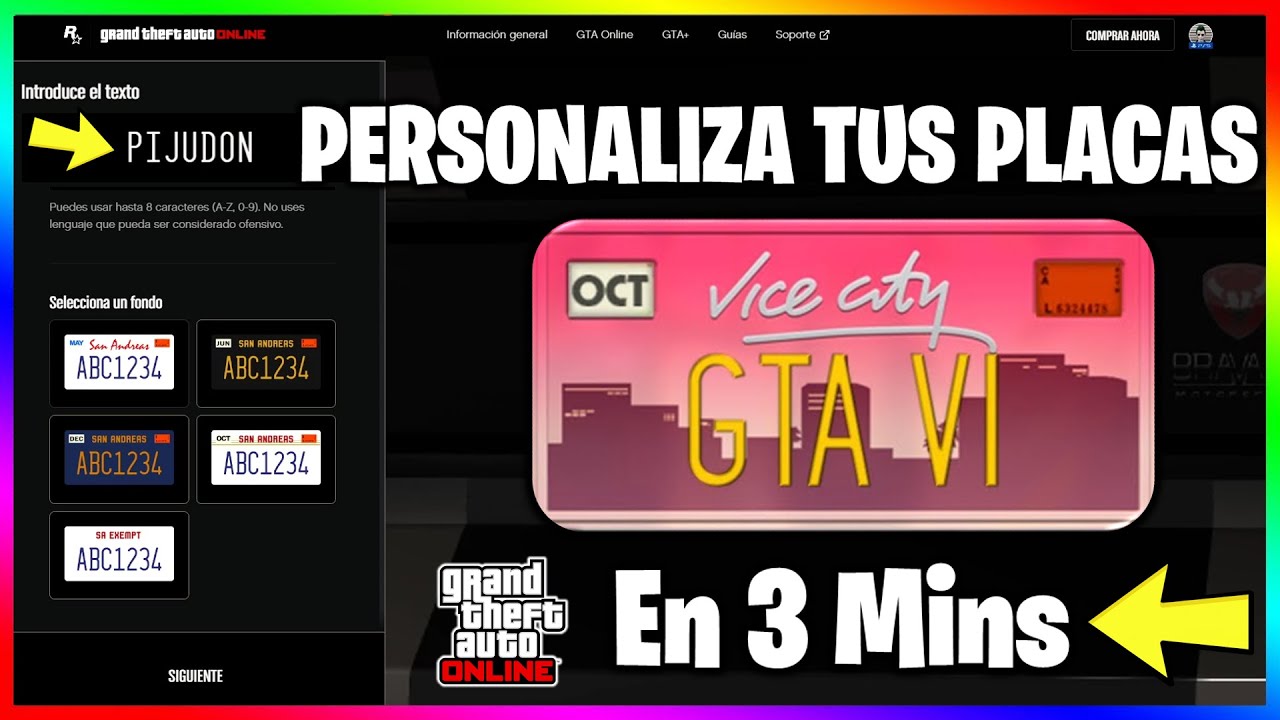 ¿Cómo PERSONALIZAR tus PLACAS en GTA Online? Fácil & Rápido 2023