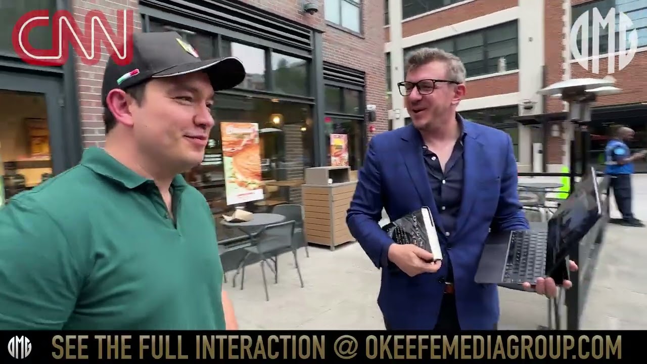 CNN’s Pablo Parada Scrambles Into Shoe Store After O’Keefe Confronts Him Over Biden Bombshell