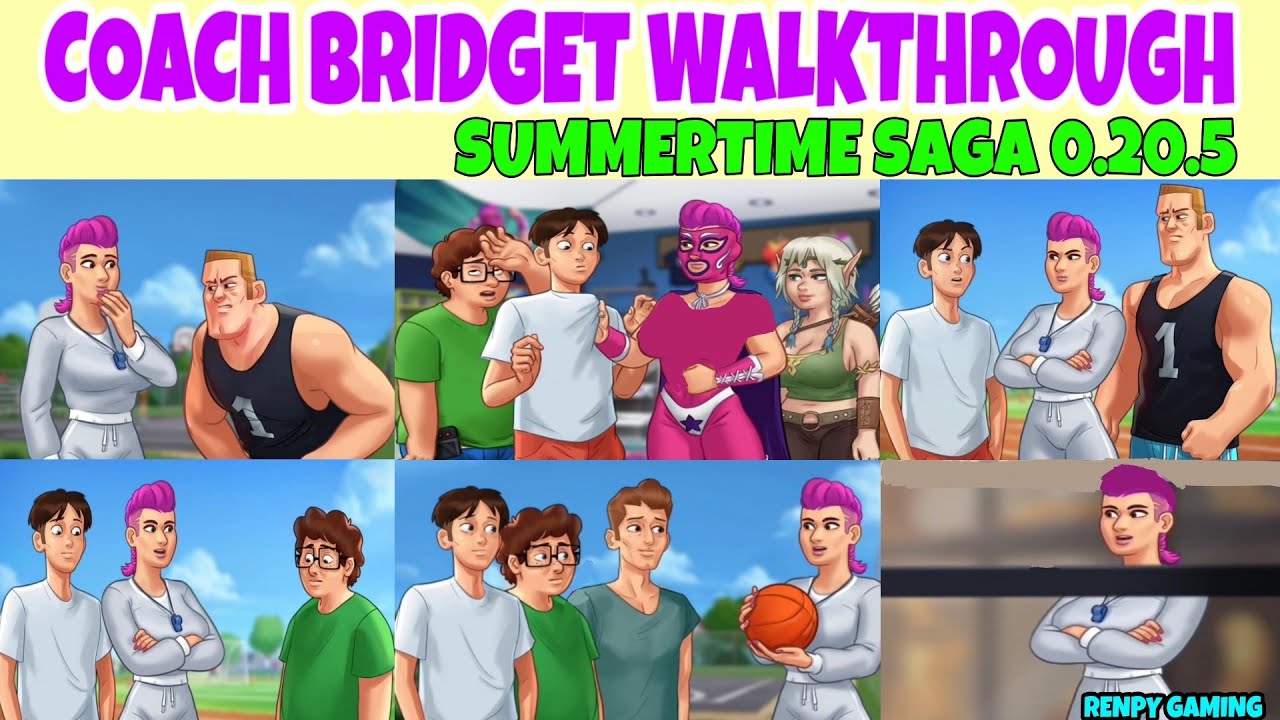 Coach Bridget Walkthrough Summertime Saga 0.20.5 || Coach Bridget Storyline