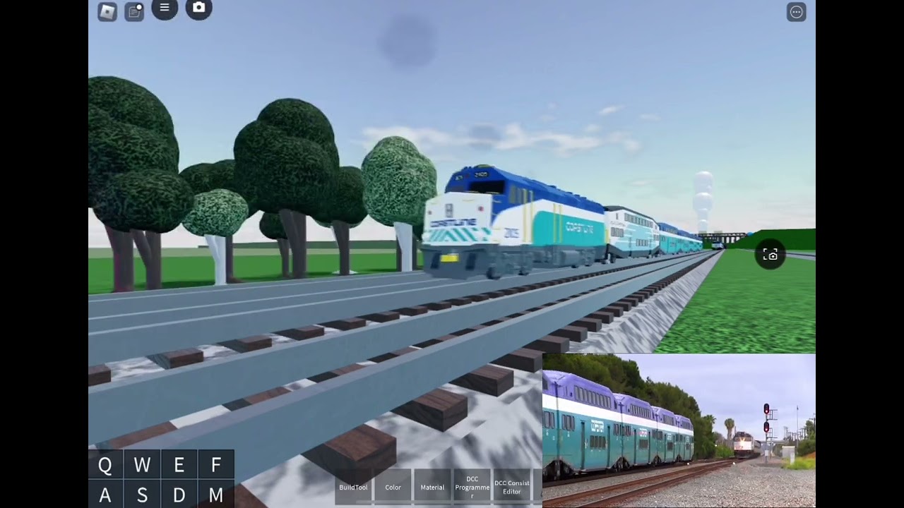 Coaster and Surfliner Horizon meet recreated in RSS