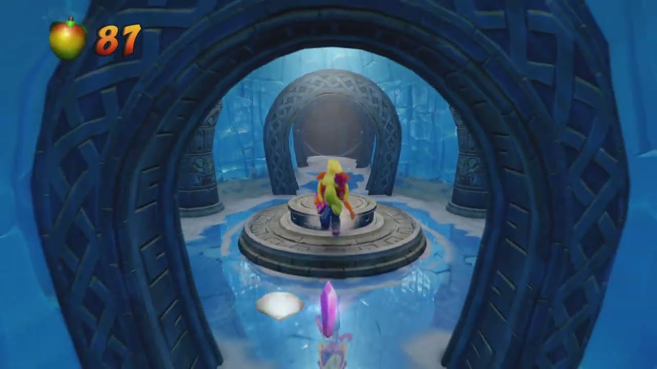 Coco Bandicoot beats Crash Crush