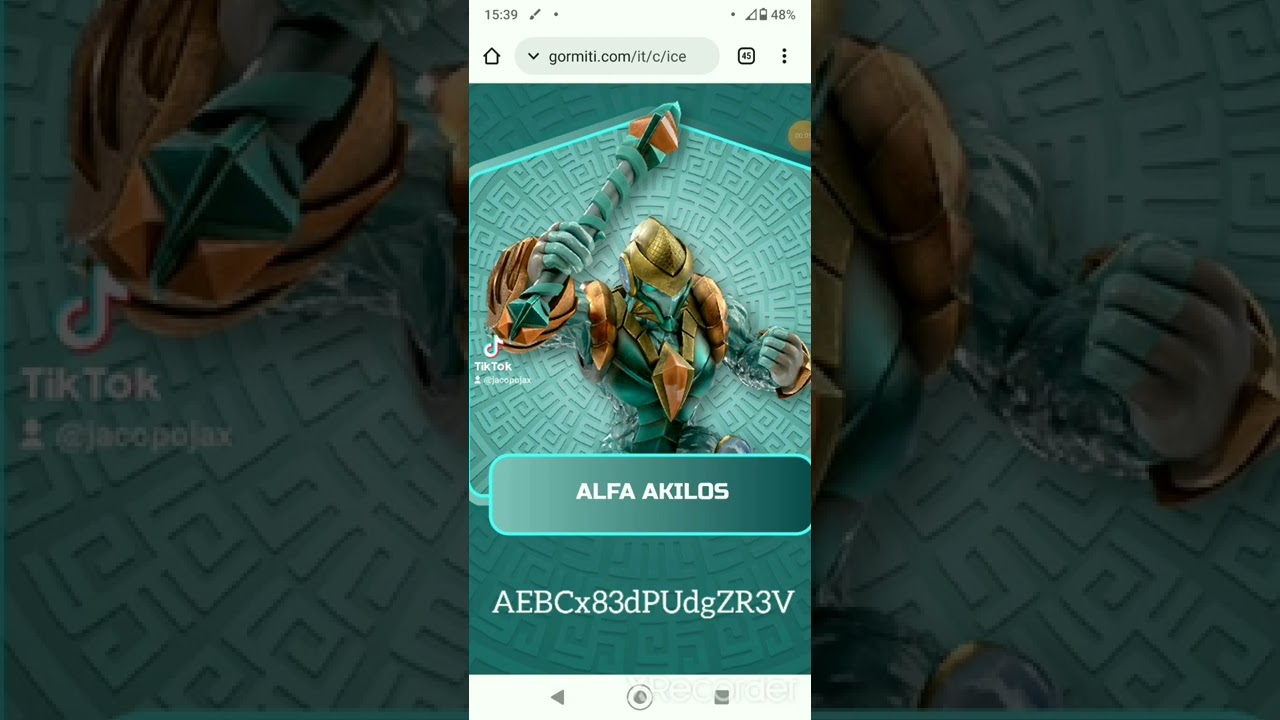 CODICE DI ALPHA AKILOS GORMITI