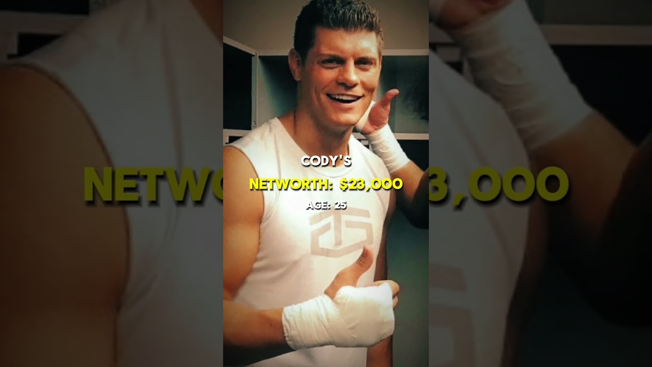 Cody Rhodes Net Worth Over The Years #wwe #networth #codyrhodes