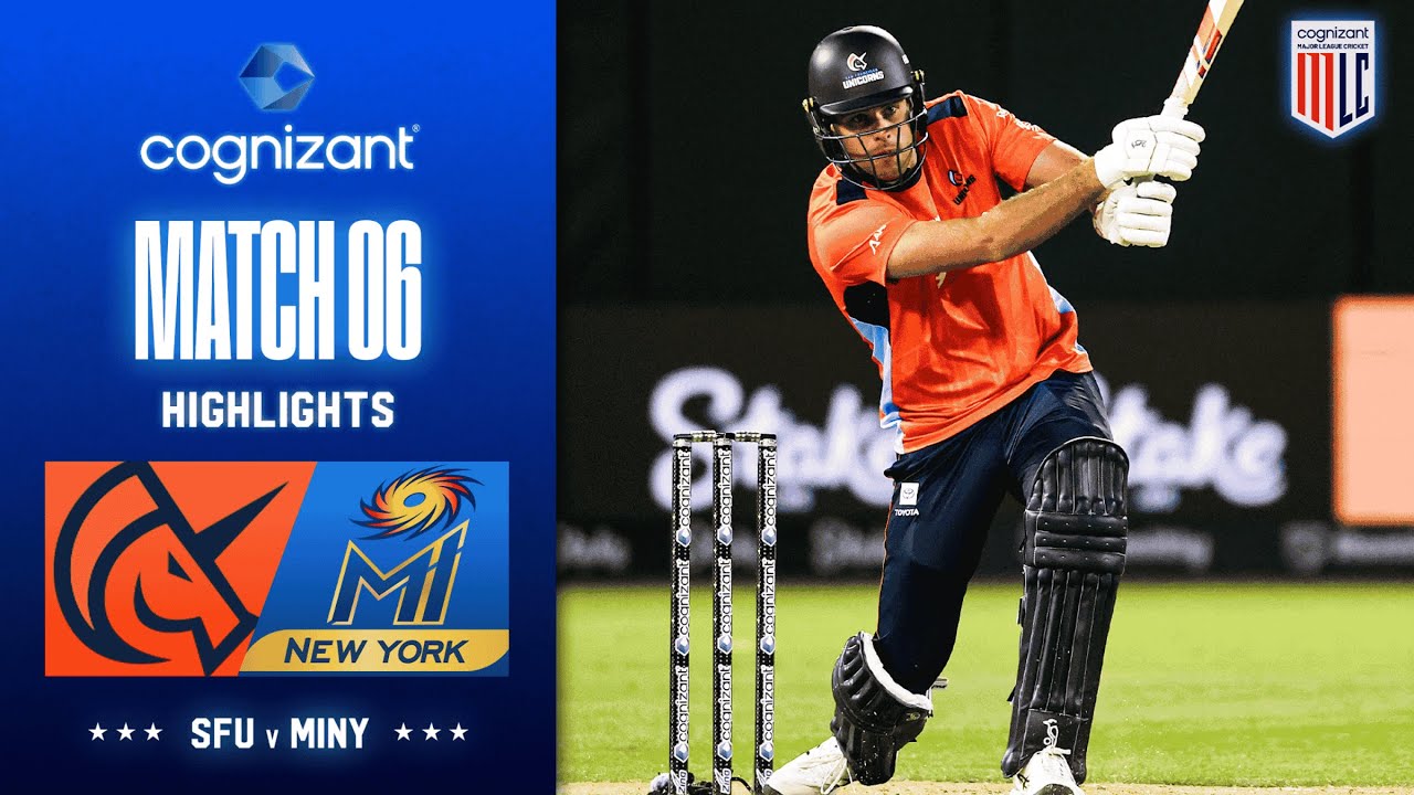 Cognizant Major League Cricket 2025 Match Highlights | San Francisco Unicorns vs MI New York