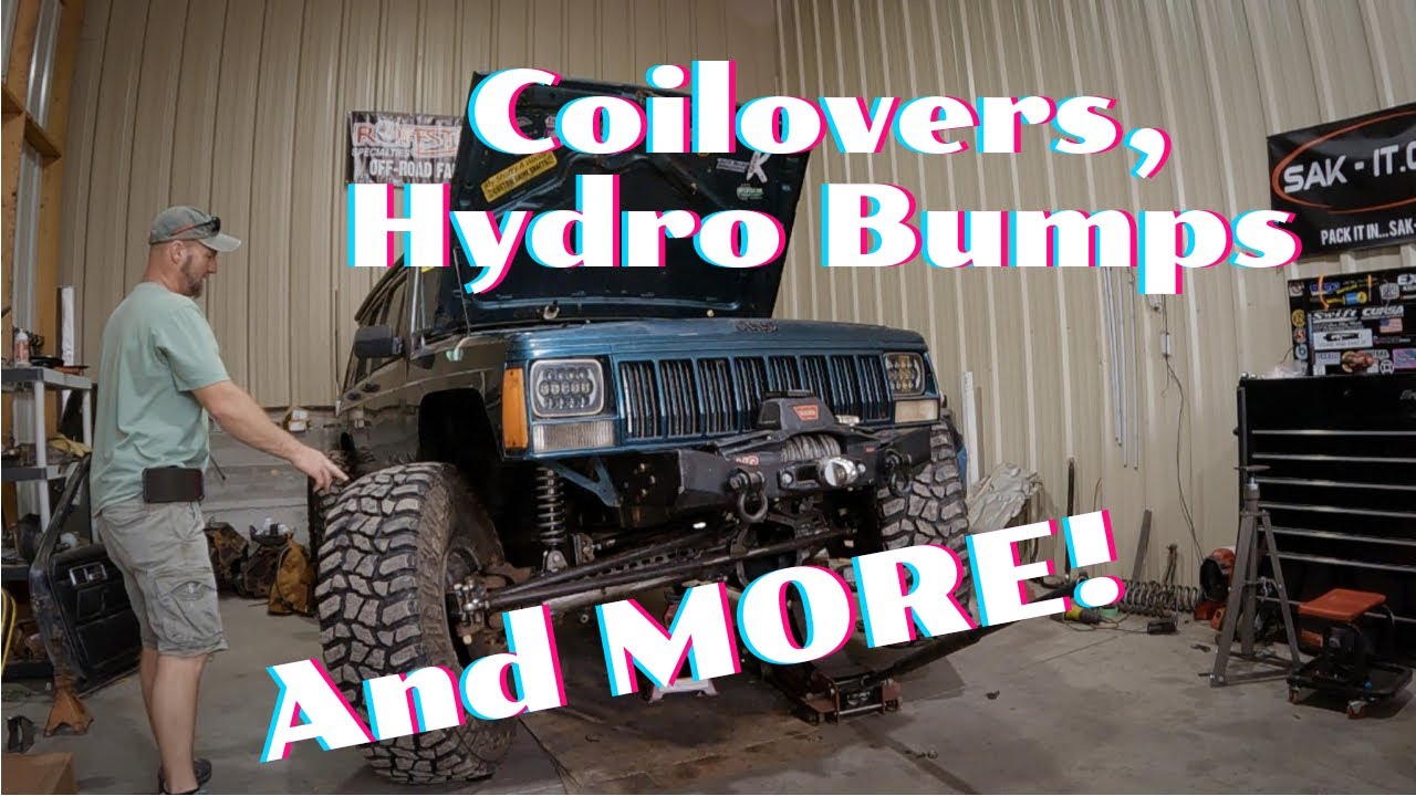 Coilovers and Hydro Bump Stops on the XJ