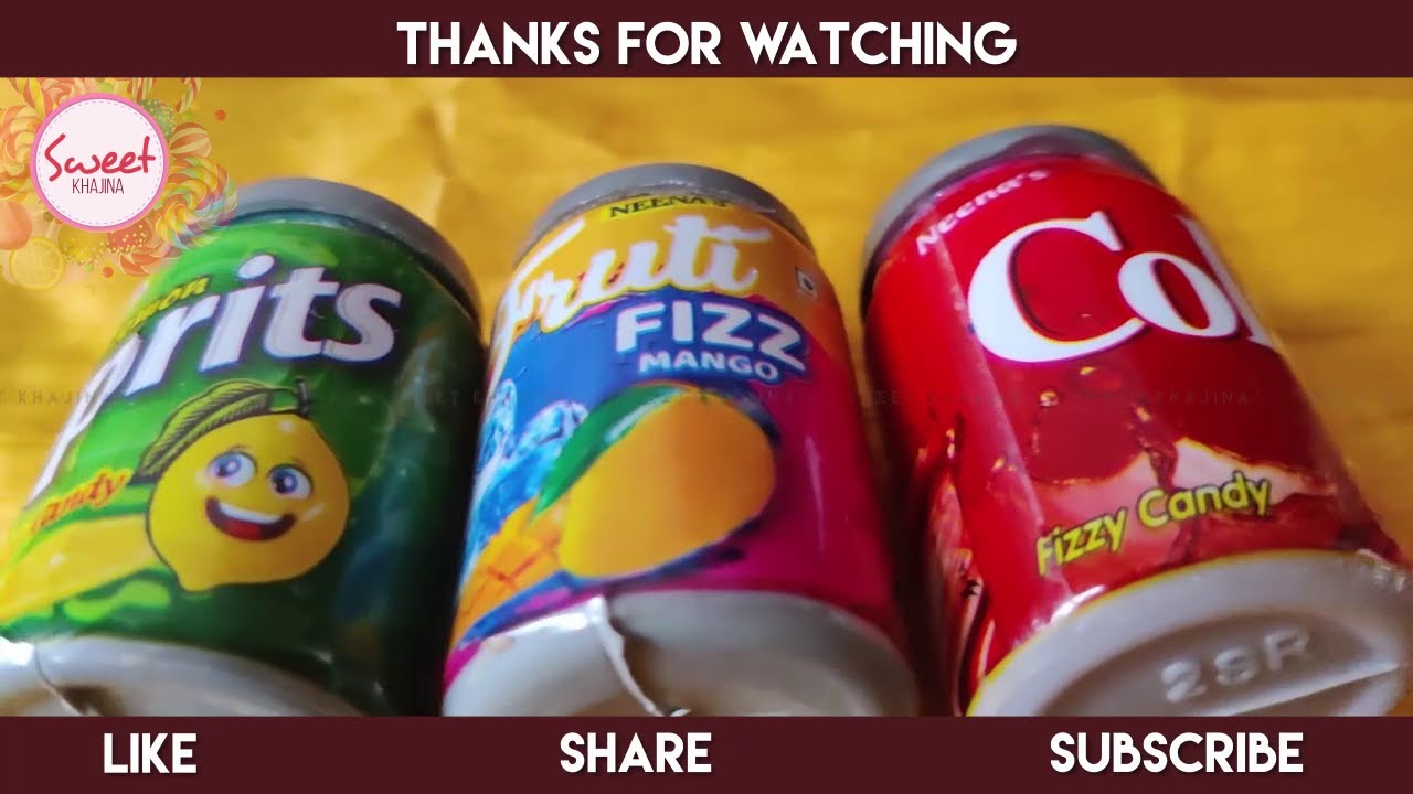Cola, Fruti, Sprits | Sweet Khajina | Soda Can Fizzy Candy