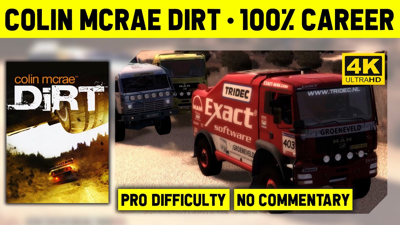 COLIN MCRAE DIRT 4K - 100% CAREER WALKTHROUGH - PRO DIFFICULTY - NO COMMENTARY