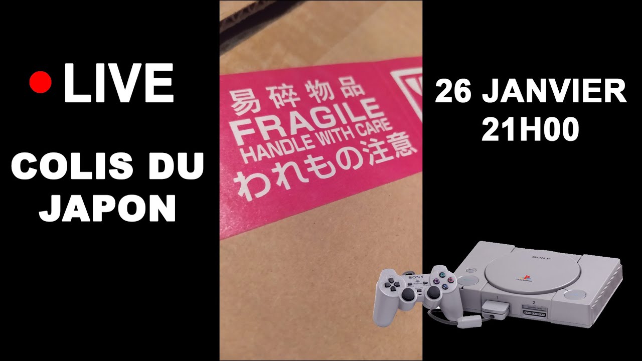 COLIS DU JAPON 1 - 100% PS1 - LIVE UNBOXING