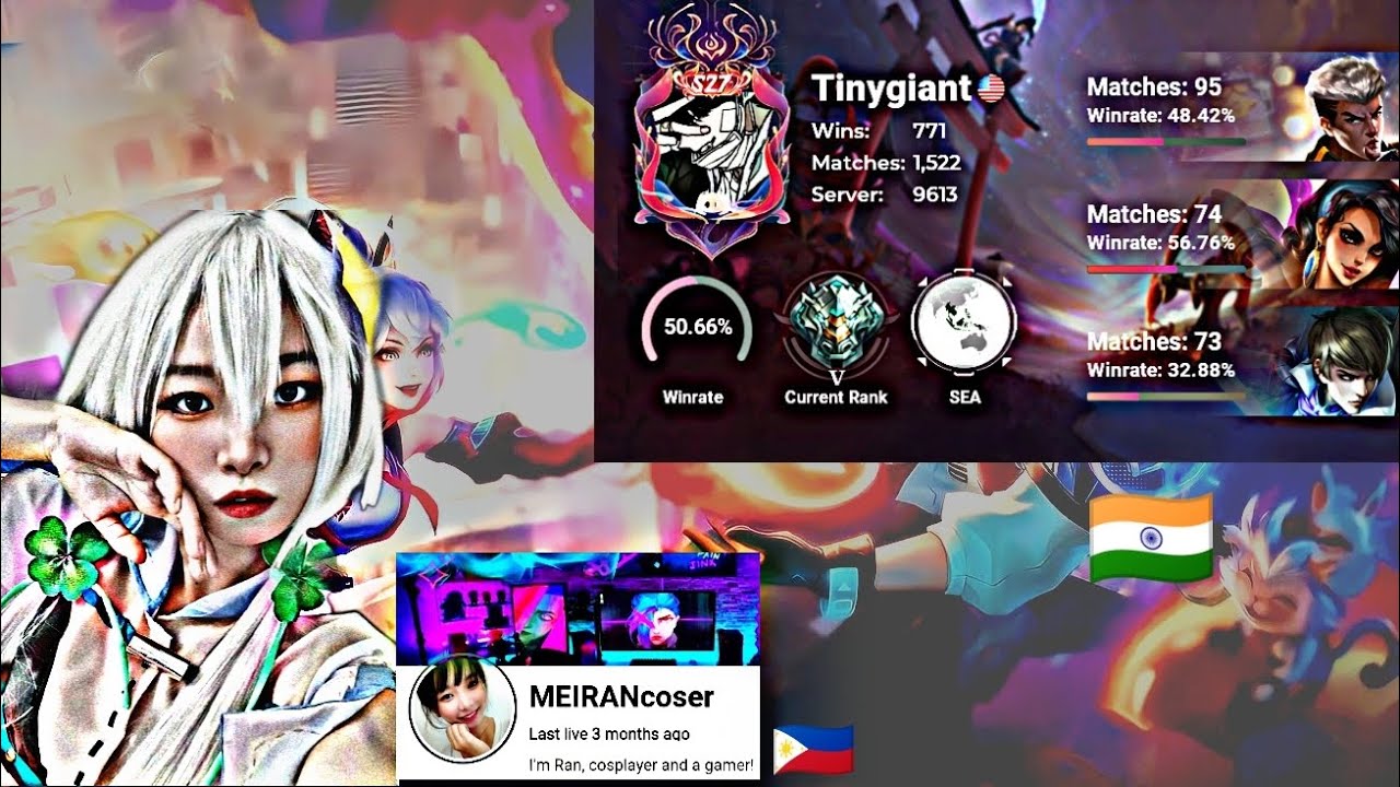 Collab with Philippian cosplayer and streamer MEIRANcoser 🇵🇭 | MLBB INDIA 🇮🇳 | MLBB ESPORTS INDIA |