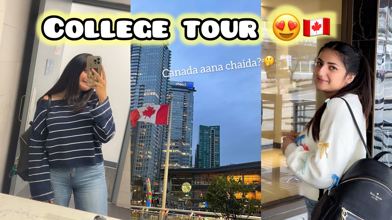 College Tour in Canada 🇨🇦 | Informative Vlog for new comers ✈️🇮🇳| Student Life 📚
