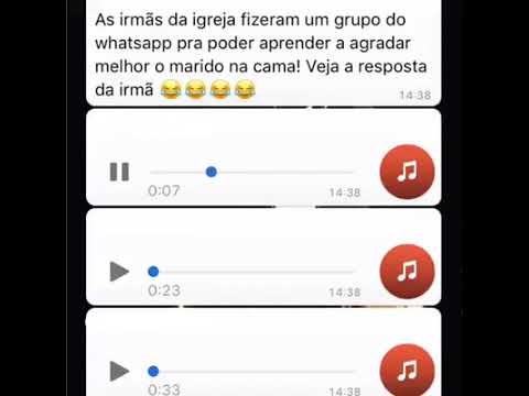 COLOCARAM AS IRMÃS DA IGREJA EM GRUPO DE SAFADEZA | AUDIO ENGRAÇADO #AudiosEngraçados
