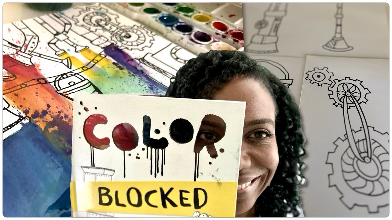 🌈Color Blocked | 📖Read Aloud |🎨Color Machine Drawing⚙️