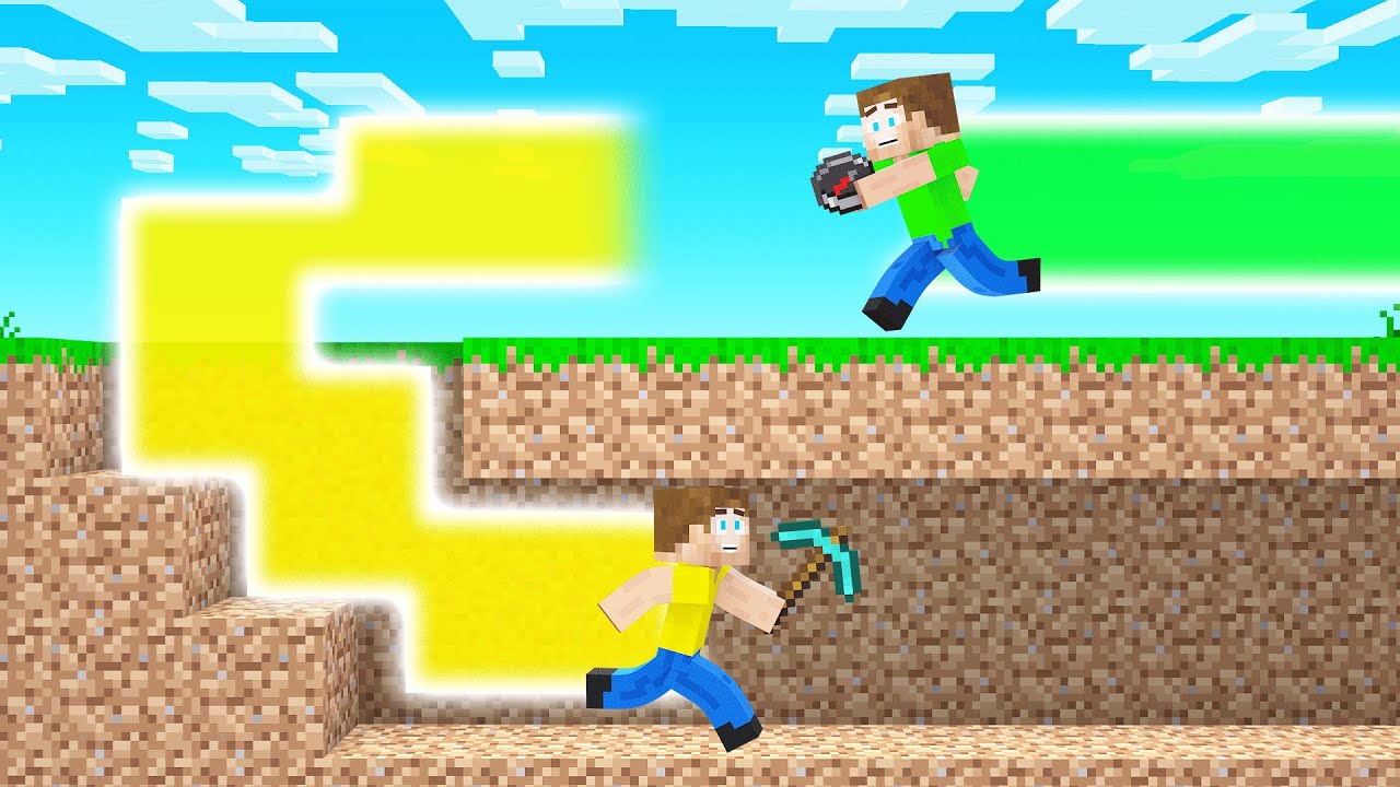 COLOR TRAIL Hunters VS SPEEDRUNNER In Minecraft!