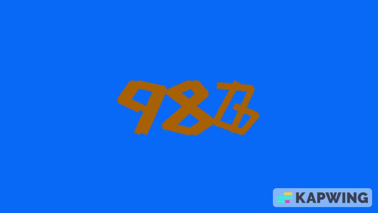 Colorful Numbers 1000 to 0 (Version 10)