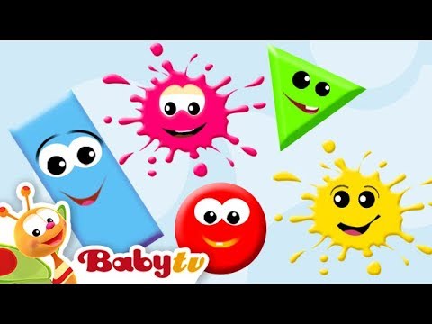 Colors & Shapes for Kids 🟡​🟪​ | Toddlers and Babies Cartoons @BabyTV