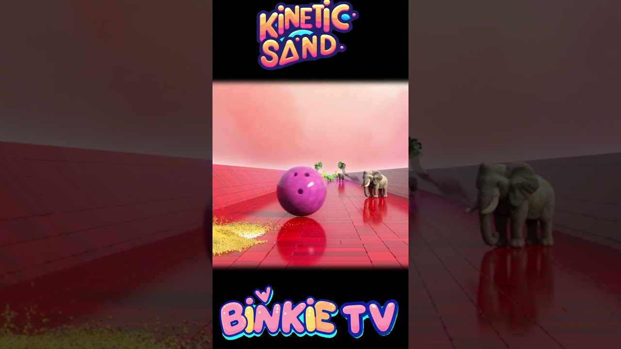 Colors Adventure 🌈🎶 Learn Colors with Kinetic Sand and Bowling Ball! #kineticsandplay #kineticsand