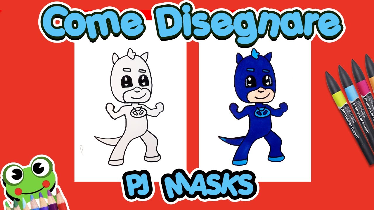 Come Disegnare Catboy dei PJ Masks SuperPigiamini - Tutorial per Genitori e Bambini
