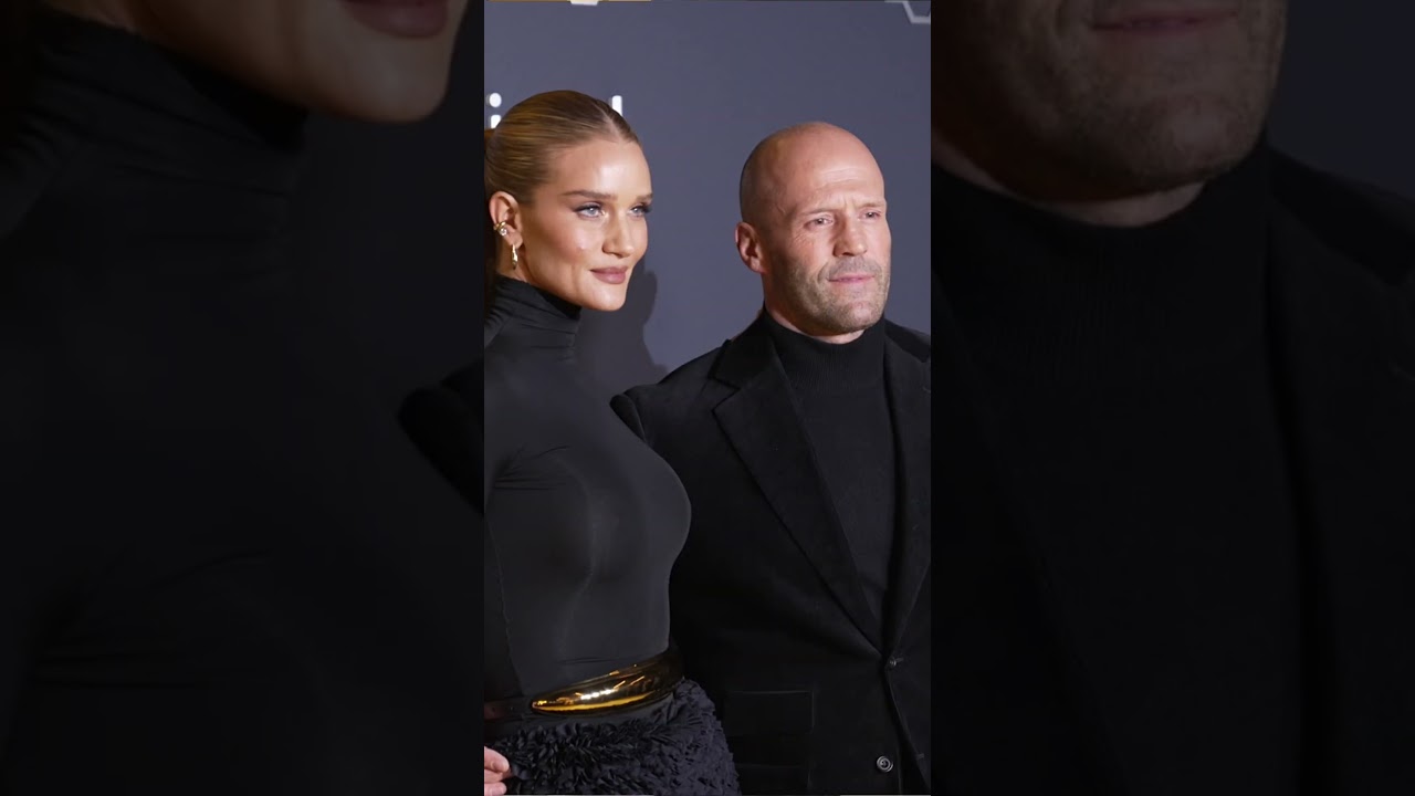 Come with us to the Beekeeper Premiere 📸 #jasonstatham #shorts