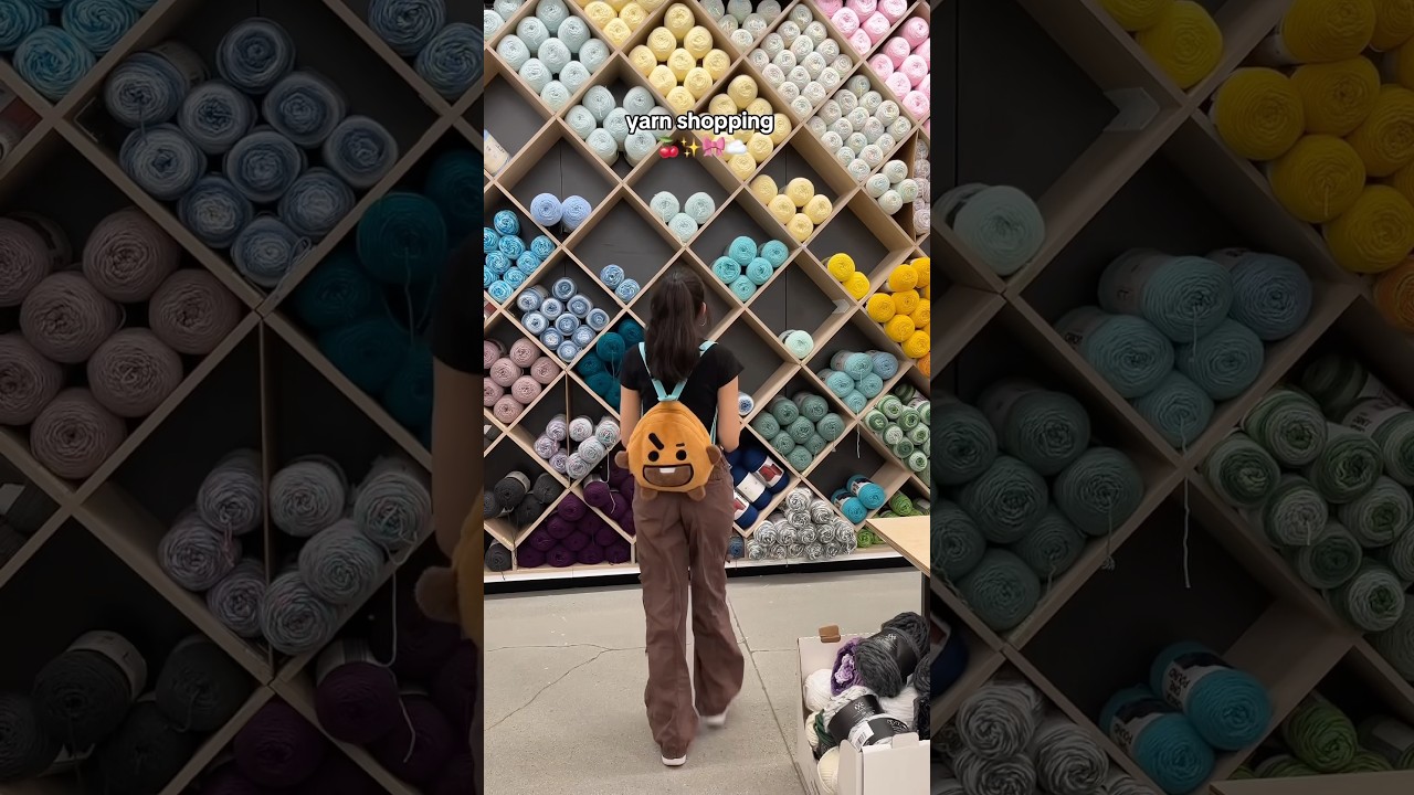 come yarn shopping with me! 🎀✨#crochet #yarnshopping