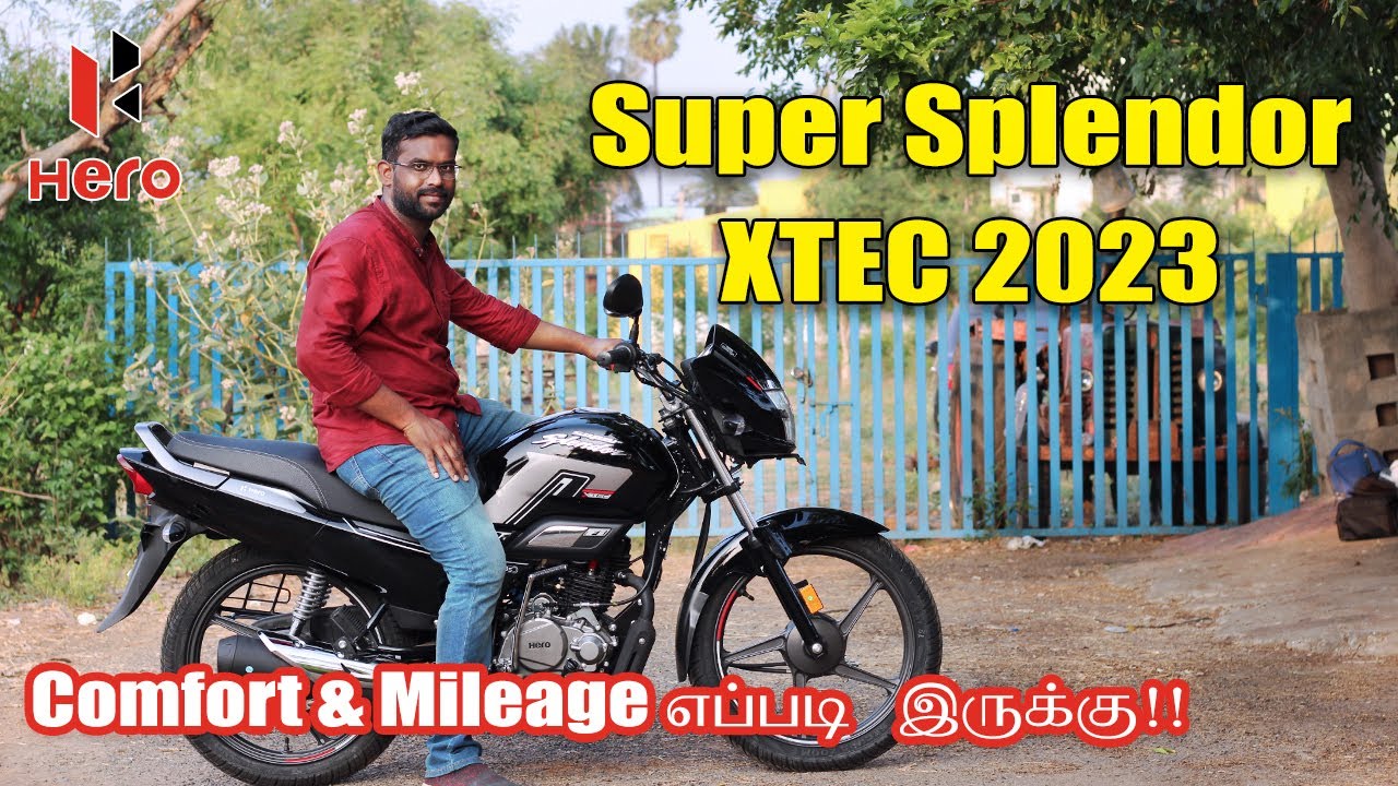 Comfort & Mileage எப்படி இருக்கு💥Hero Super Splendor XTEC 2023 Review in Tamil | Motorvibe