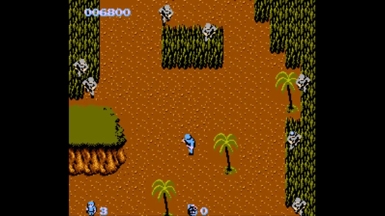Commando Nes Nintendo Full Playthrough (All secrets-Hostages-Power Up) 4 Loops True Ending