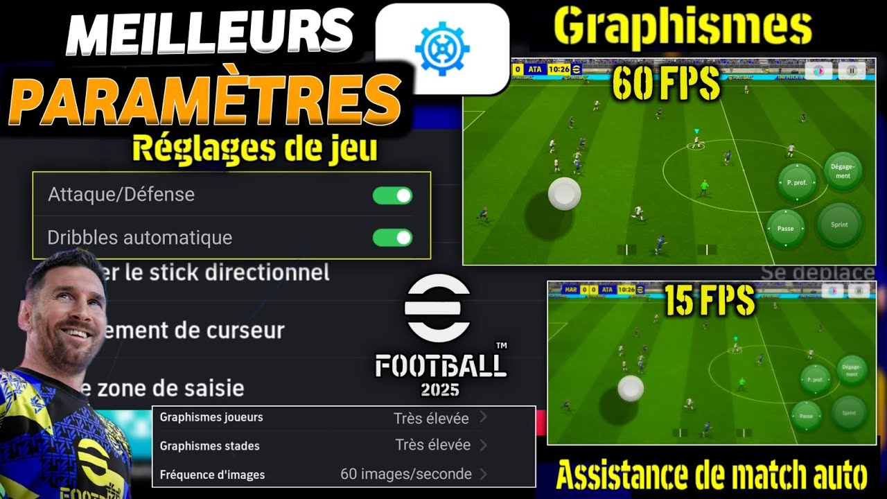 Comment BIEN PARAMÉTRER eFootball 2025 mobile | Devenir Pro sur eFootball 2025 mobile (Réglages)