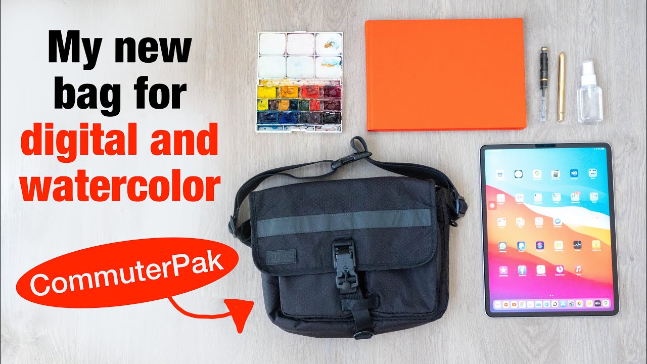 CommuterPak: A compact bag for tablet and sketching supplies