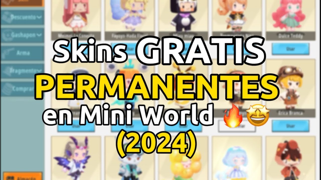 como conseguir SKINS GRATIS y PERMANENTES en MINI WORLD ✨👌 // (Hacks y Trucos 2024)