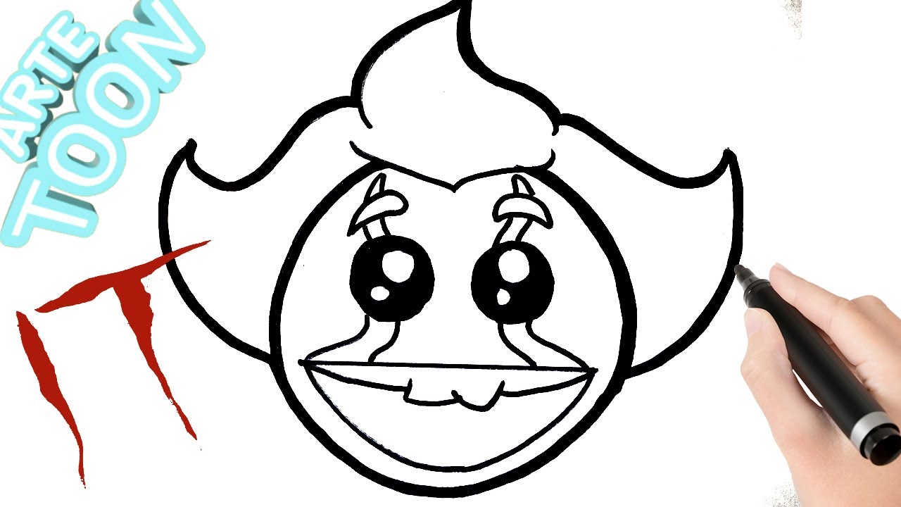 Como dibujar a  It  kawaii  paso a paso