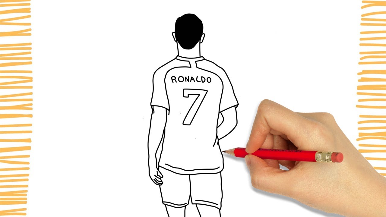 Como Dibujar a CRISTIANO RONALDO