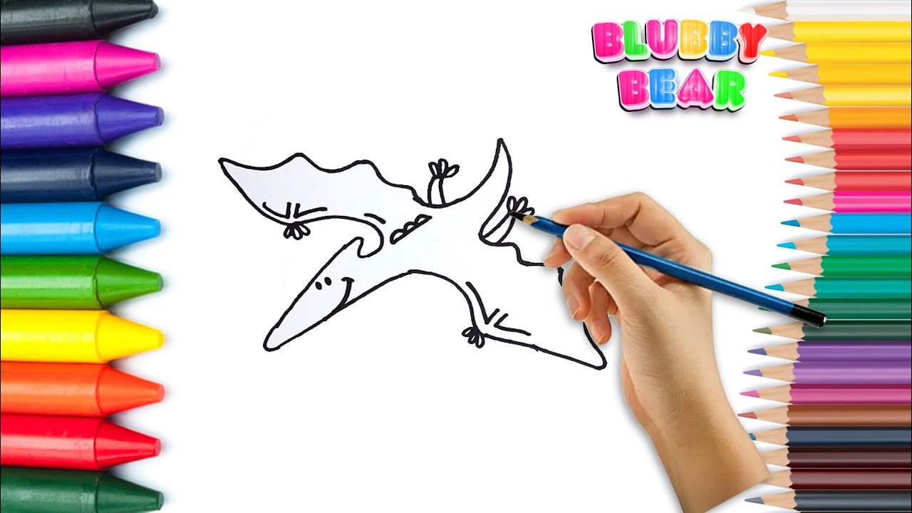 Como dibujar un Dinosaurio volador como dibujar un pterodáctilo