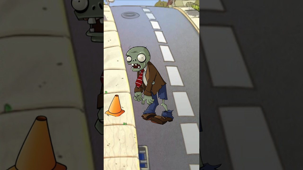 Como fue que el zombie caracono obtuvo su cono #short #pvz