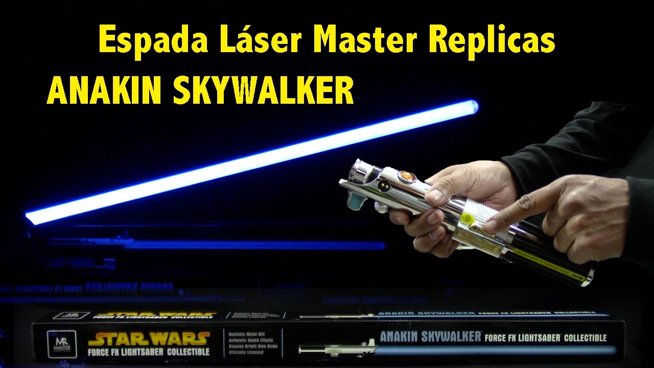 Como Funciona Sable de Luz ANAKIN SKYWALKER MASTER REPLICAS Force Fx Lightsaber Star Wars en Español