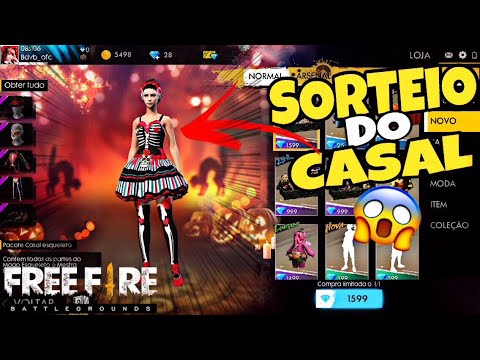 COMO GANHAR O CASAL ESQUELETO DE GRAÇA NO FREE FIRE | SORTEIO DE 2K DE INSCRITOS 😱
