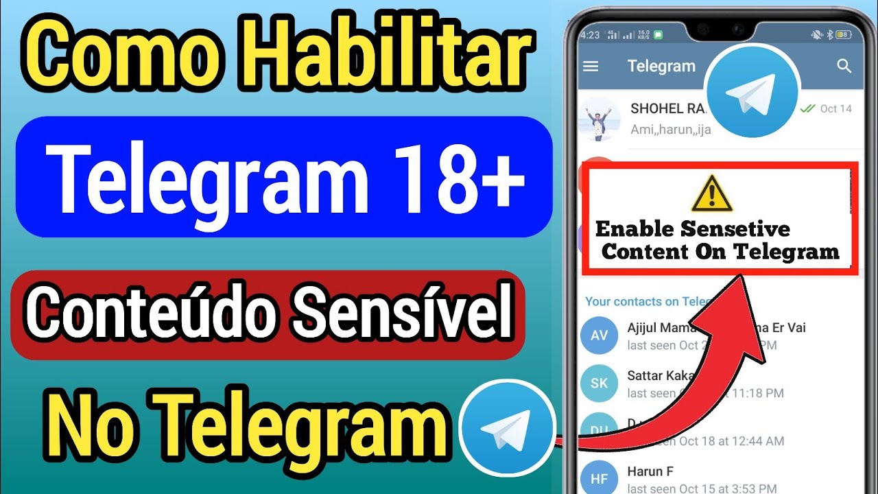Como habilitar conteúdo sensível no telegram (2022) || Como ativar o conteúdo sensível do Telegram