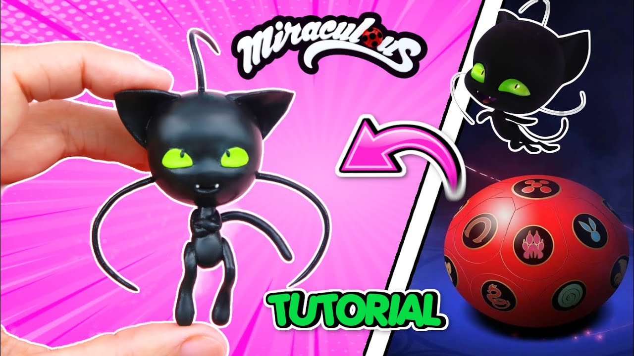 Como hacer los Kwamis de Miraculous Ladybug de Masa Flexible Soft Clay - DIY Plagg - El Mundo de Isa